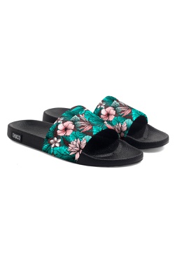 Chinelo Slide Unissex Floral Verde Use Thuco - CH0... - Use Thuco