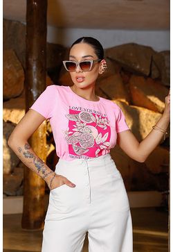 T-SHIRT love youself - Vintage Style