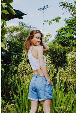 SHORT COM BOLSO LATERAL - Vintage Style