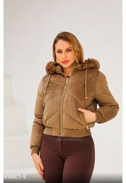 Jaqueta puffer feminina - Vintage Style