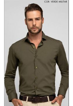 CAMISA MASC ELEGANCE BLACK ELASTANO - Vintage Style