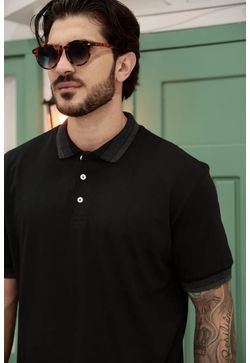 POLO COM DETALHE METAL - Vintage Style