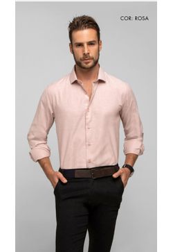 Camisa oxiforfine ROSA CLARO - Vintage Style