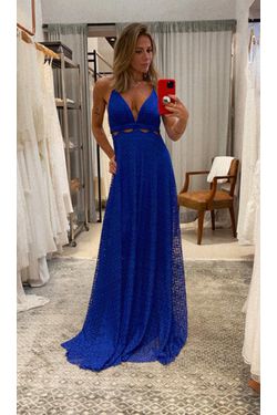 VESTIDO CHIARA AZUL ROYAL - LATELIE 