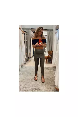 CALÇA LEGGING PALA VERDE MILITAR - LATELIE 