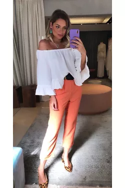 CALÇA CHLOE LARANJA - LATELIE 