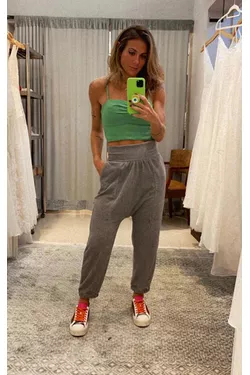 CALÇA COZY PLUSH CINZA - LATELIE 