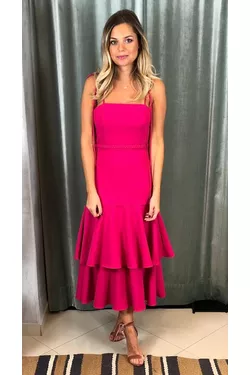 VESTIDO OSCAR MIDI PINK - LATELIE 