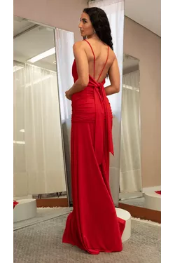 VESTIDO METAL LOVE - VERMELHO - LATELIE 