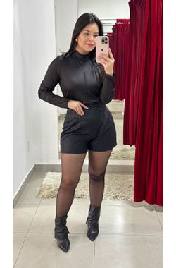 Short Courino - PRETO - 70058 - Madame Chérie