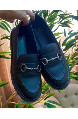 Mocassim Alícia - PRETO - 64538 - Madame Chérie