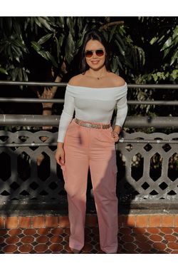 Pantalona Cargo - ROSA - 67164 - Madame Chérie