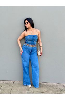 Corset Jeans - AZUL - 66983 - Madame Chérie