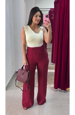Body Poliamida Fivela - OFF WHITE - 71222 - Madame Chérie