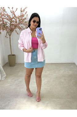 Saia Jeans - AZUL - 64996 - Madame Chérie