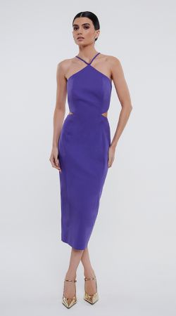 Vestido Midi C/ Recortes - LENITA