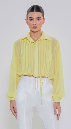 Camisa Cropped C/ Preguinhas - LENITA
