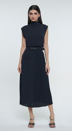Blusa Gola Alta C/ Franzido Lateral - LENITA