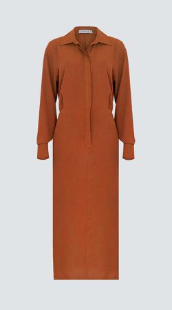 Vestido Midi Manga Longa - LENITA