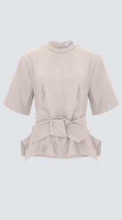 Blusa Peplum C/ Faixa Pespontada - LENITA