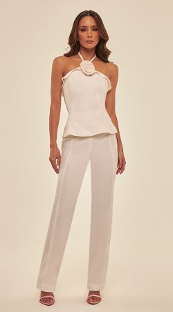 Conjunto Calça Comprida C/ Blusa Peplum - LENITA