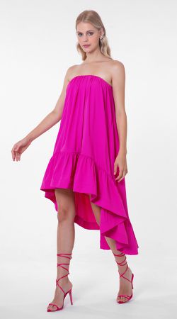 Vestido Assimétrico Tomara Que Caia - LENITA
