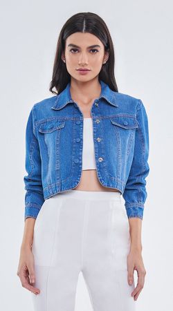 Jaqueta Cropped Jeans - LENITA