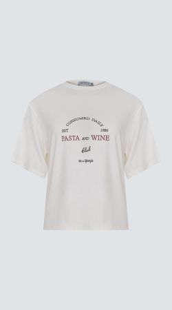 T-Shirt Pasta And Wine - LENITA