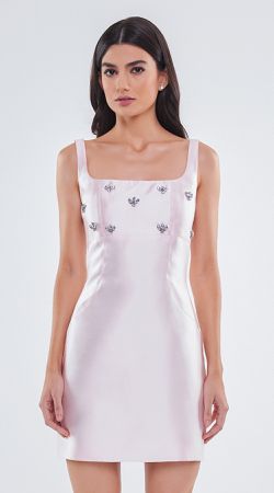 Vestido Curto Com Bordado - LENITA