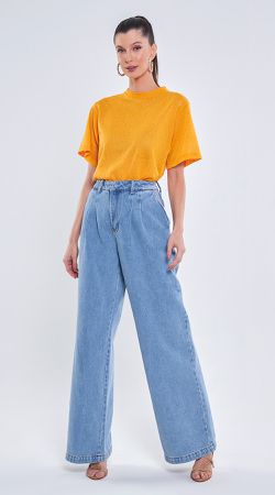 Calça Jeans Alfaiataria Reta - LENITA