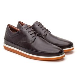 Sapato Casual de Couro Chocolate P32