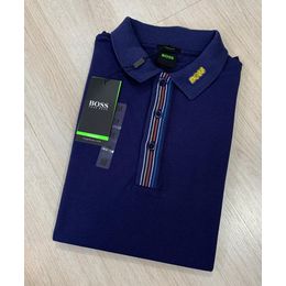 POLO MC HUGO BOSS LISTRAS E LOGO GOLA - HOME ATACADO