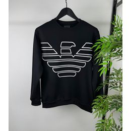 BLUSA MOLETOM GOLA CARECA EMPÓRIO ARMANI LOGO AMPL... - HOME ATACADO