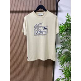 CAMISETA MC LACOSTE ESTAMPA CROCO CENTRAL - HOME ATACADO