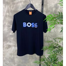 CAMISETA MC HUGO BOSS LETRAS COLORIDAS - HOME ATACADO