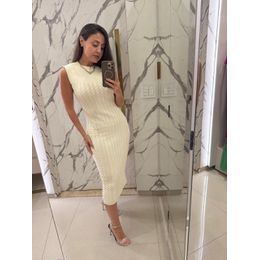 VESTIDO MIDI TRICOT/RO OFF WHITE - 0006360017 - LARA CASTRO CLOSET
