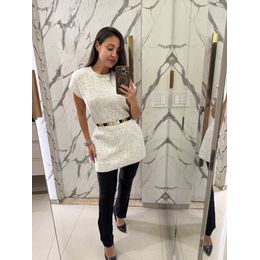 MINI VEST PONCHO TRICOT/RO OFF WHITE - 0006390017 - LARA CASTRO CLOSET