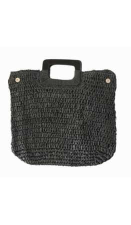 BOLSA DE PRAIA AMALFI PRETA - 660 - Cana Caju