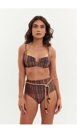 TOP LEBLON ARGILA E CALCINHA IPANEMA ARGILA