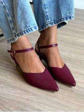 Scarpin chanel Betina marsala 