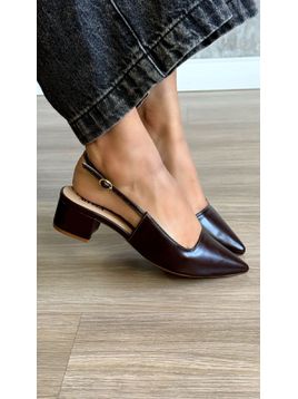 Scarpin Laressa Marrom