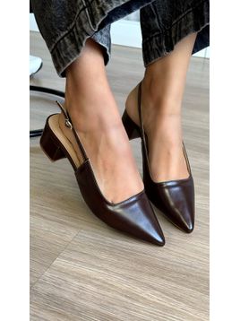 Scarpin Laressa Marrom