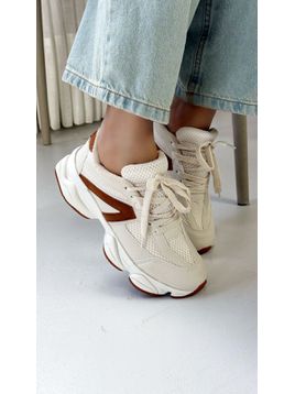 TÊNIS ALUZZA 9060 OFF E MARROM