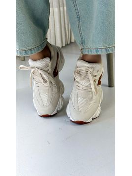 TÊNIS ALUZZA 9060 OFF E MARROM