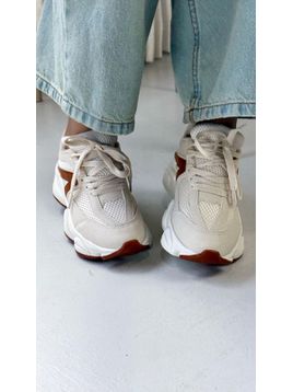 TÊNIS ALUZZA 9060 OFF E MARROM