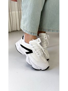 TÊNIS ALUZZA 9060 BRANCO E PRETO