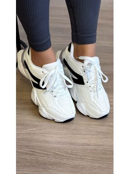 TÊNIS ALUZZA 9060 BRANCO E PRETO