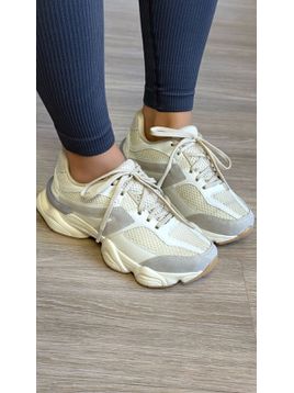 TÊNIS ALUZZA 9060 OFF E CINZA