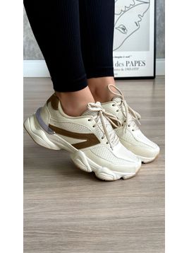 TÊNIS ALUZZA 9060 OFF E MARROM