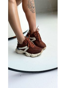 TÊNIS ALUZZA 9060 MARROM